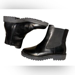 Womens Black Leather Boots